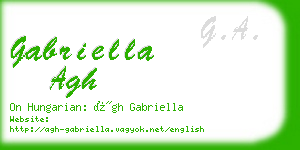 gabriella agh business card